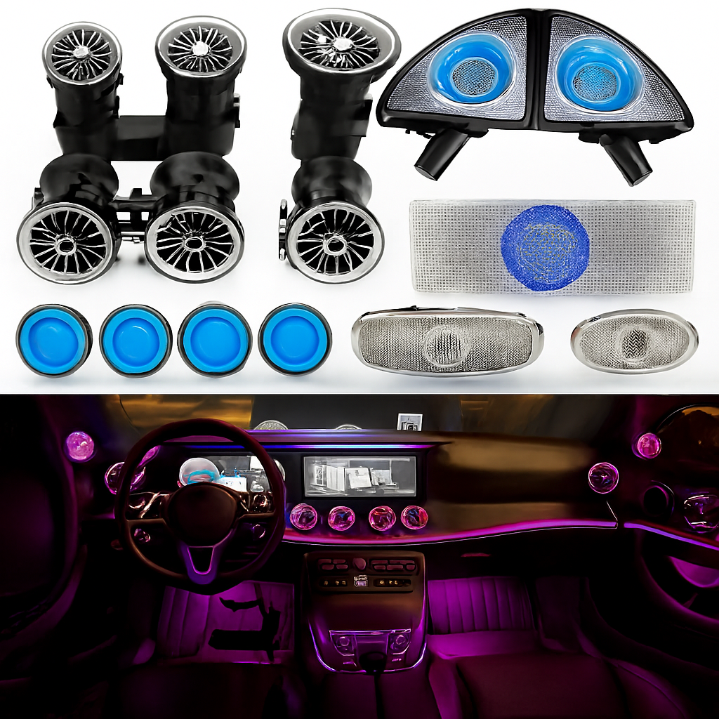 Éclairage d’ambiance 3D pour Mercedes-Benz Classe E Coupé AMG