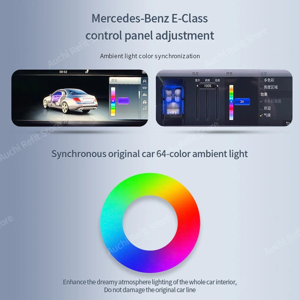 Éclairage d’ambiance 3D pour Mercedes-Benz Classe E Coupé AMG