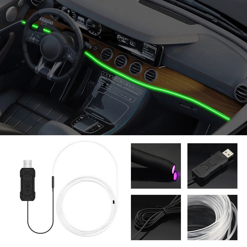 Bande LED RGB pour intérieur de voiture