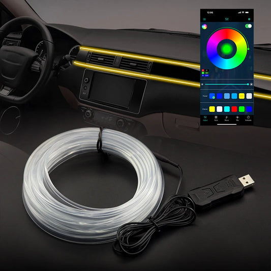 Bande LED RGB pour intérieur de voiture