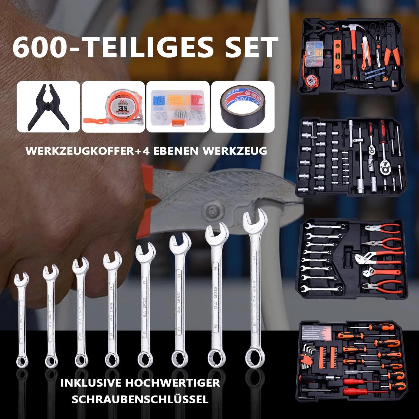 Coffret d'outils de 799 pièces