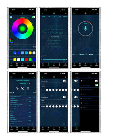 Bande LED RGB pour intérieur de voiture