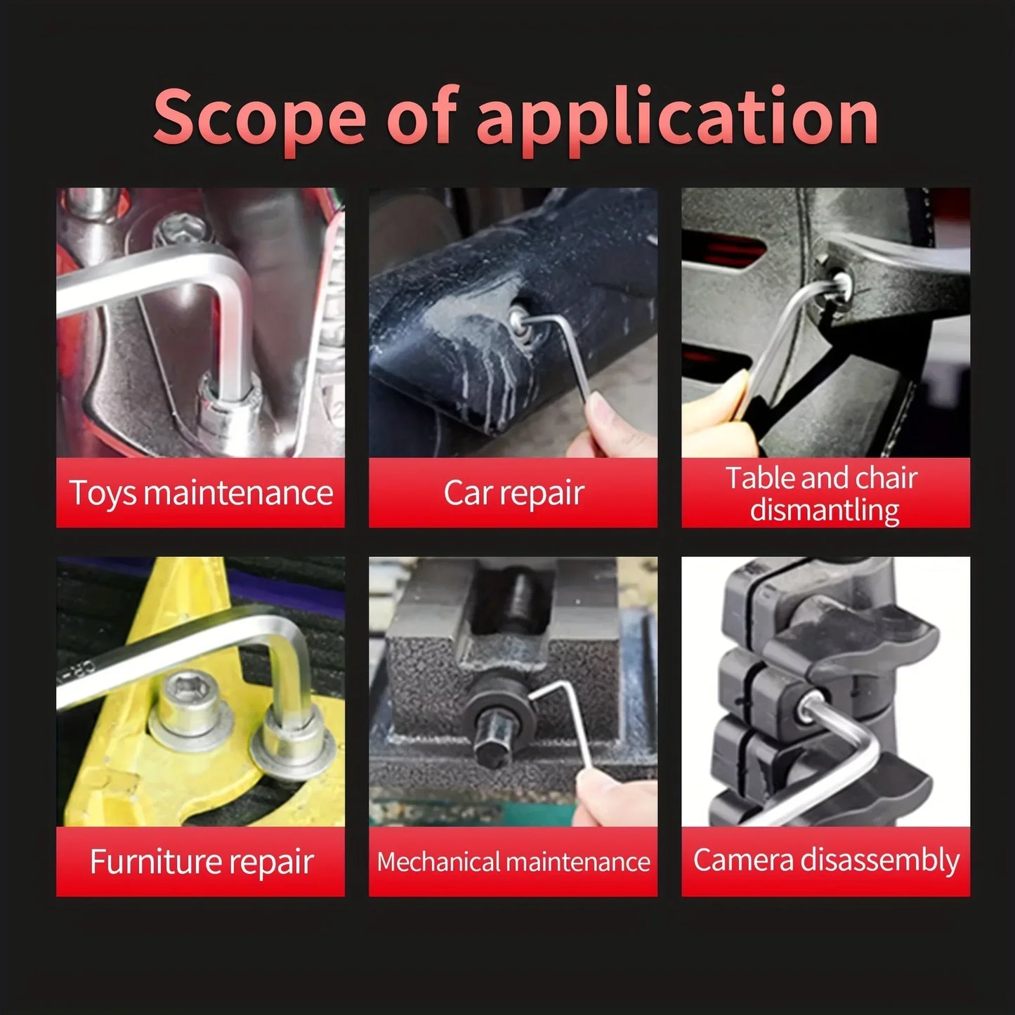 Jeu de 8 clés Allen