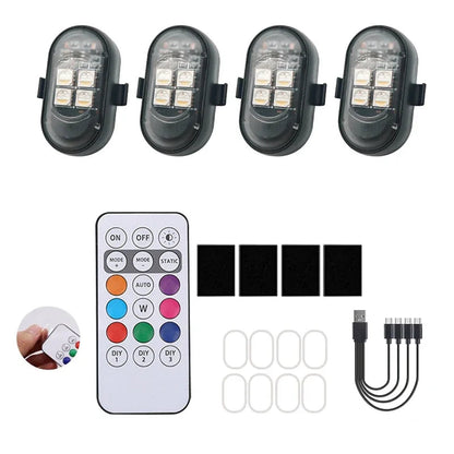 Feux stroboscopiques LED sans fil pour voiture