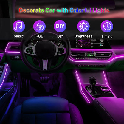 Kit d'éclairage d'ambiance LED pour intérieur de voiture