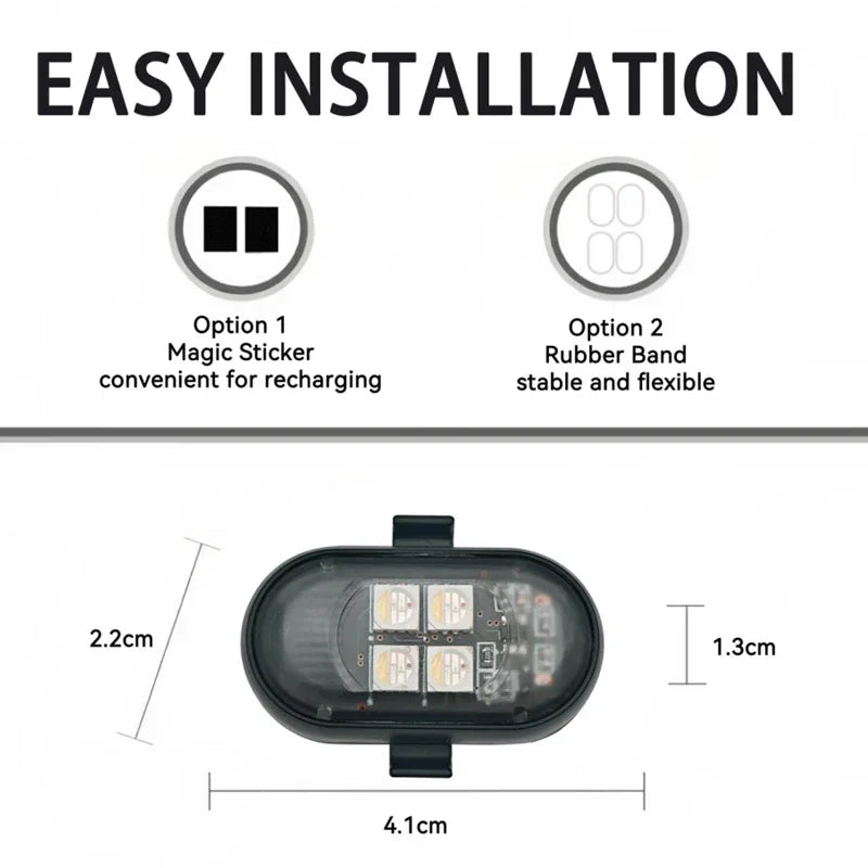 Feux stroboscopiques LED sans fil pour voiture