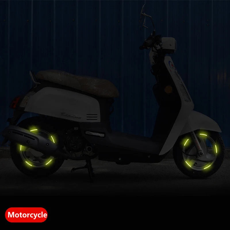 Bandes réfléchissantes pour moyeux de roue