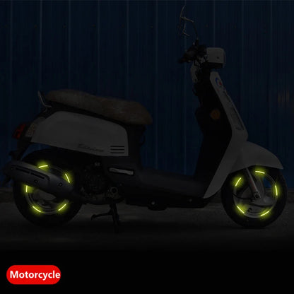 Bandes réfléchissantes pour moyeux de roue